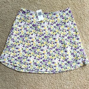 White floral skirt